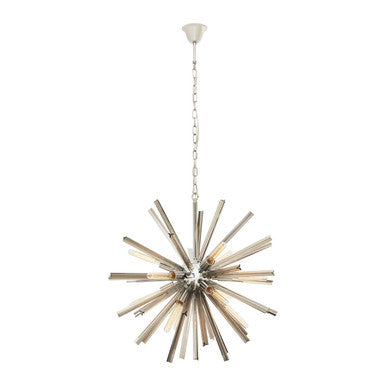 Karlo Smoke Grey Glass And Chrome Finish Light - Image 7