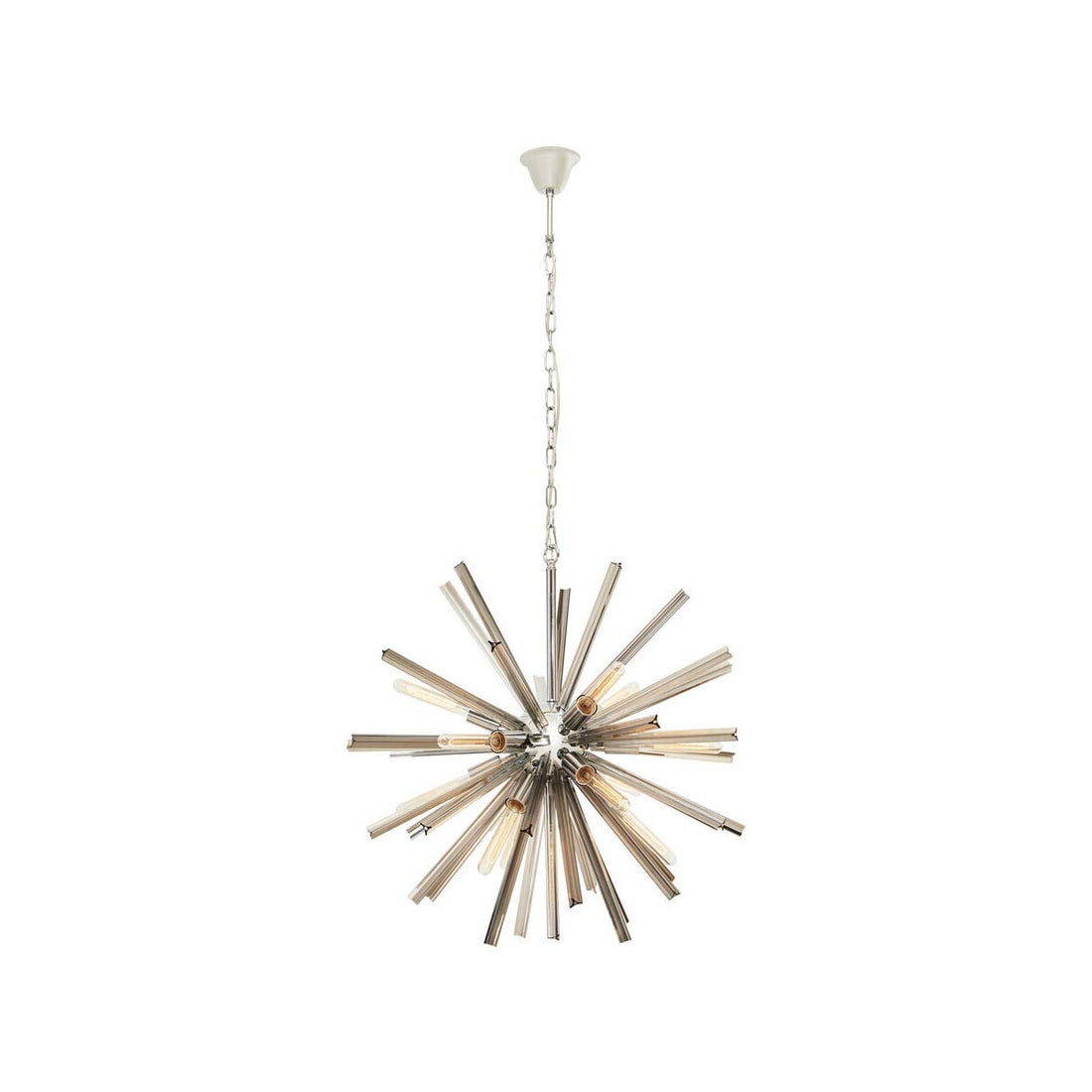 Karlo Smoke Grey Glass And Chrome Finish Light
