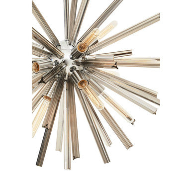 Karlo Smoke Grey Glass And Chrome Finish Light - Image 5