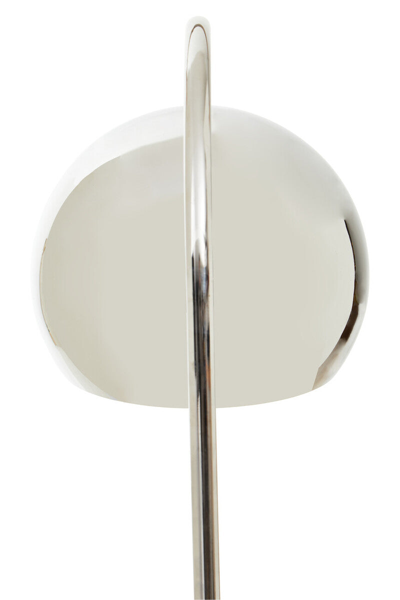 Karter Floor Chrome Finish Lamp With White Base - Image 10