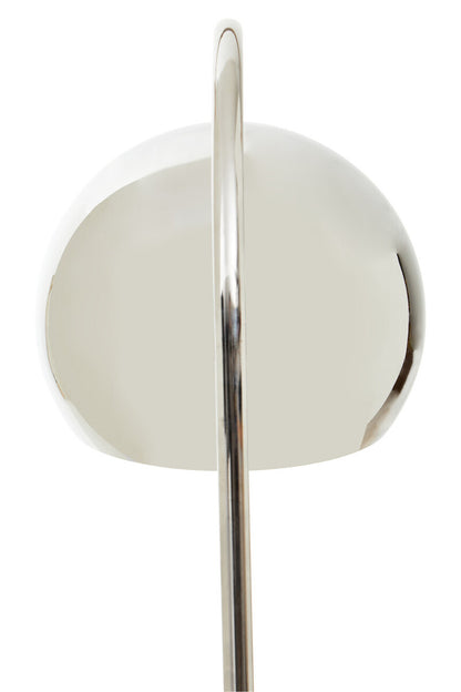 Karter Floor Chrome Finish Lamp With White Base