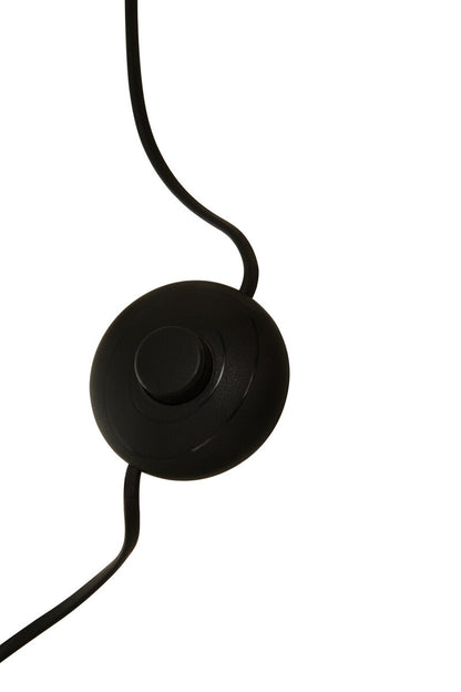 Karter Floor Chrome Finish Lamp With White Base