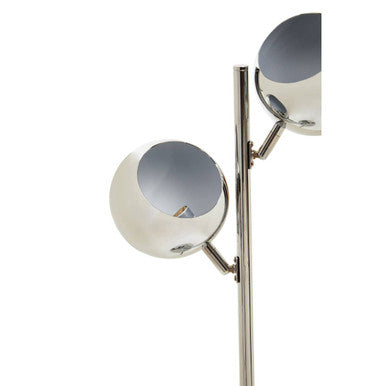 Karter Chrome Finish Table Lamp With Two Lights