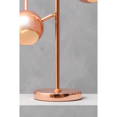 Karter Copper Finish Table Lamp With Two Lights - Image 6