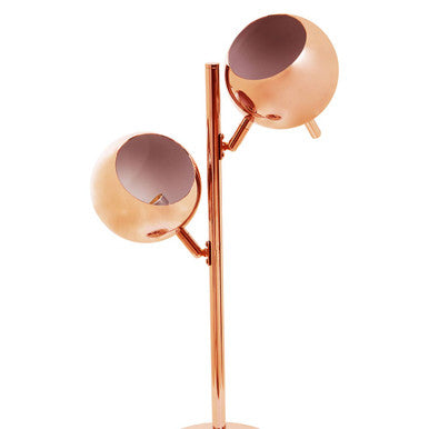 Karter Copper Finish Table Lamp With Two Lights - Image 7