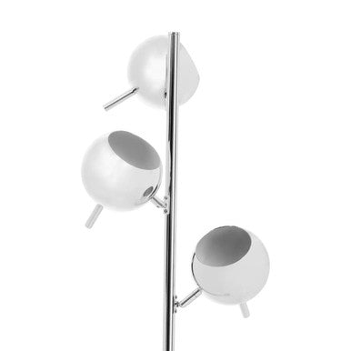 Karter Chrome Finish Floor Lamp With Three Lights - Image 8