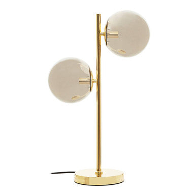 Karter Silver Glass With Gold Finish Table Lamp