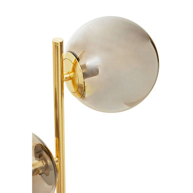 Karter Silver Glass With Gold Finish Table Lamp