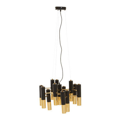 Drone Gold Finish And Black Pendant Light - Image 5