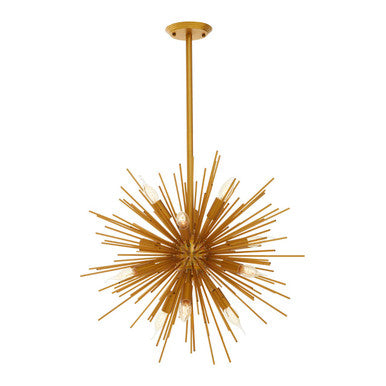 Spike Brass Finish Metal Pendant Light - Image 5