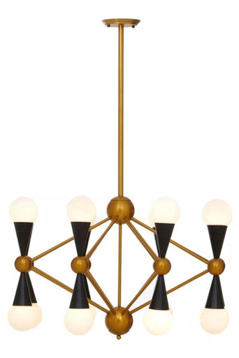Orko Brass And Black Metal Pendant Light