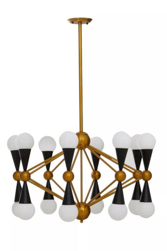 Orko Brass And Black Metal Pendant Light - Image 3