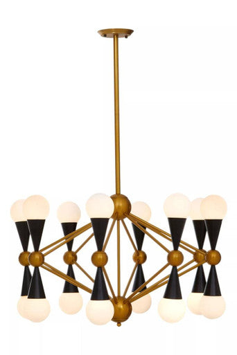 Orko Brass And Black Metal Pendant Light - Image 4