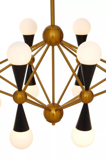 Orko Brass And Black Metal Pendant Light - Image 5
