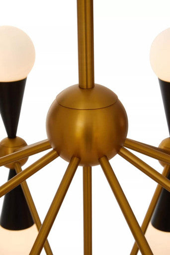 Orko Brass And Black Metal Pendant Light - Image 7