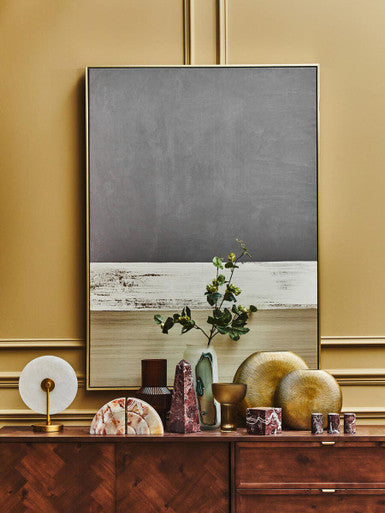 Waldorf White Marble And Gold Finish Table Lamp