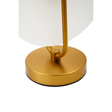 Waldorf White Marble And Gold Finish Table Lamp - Image 9