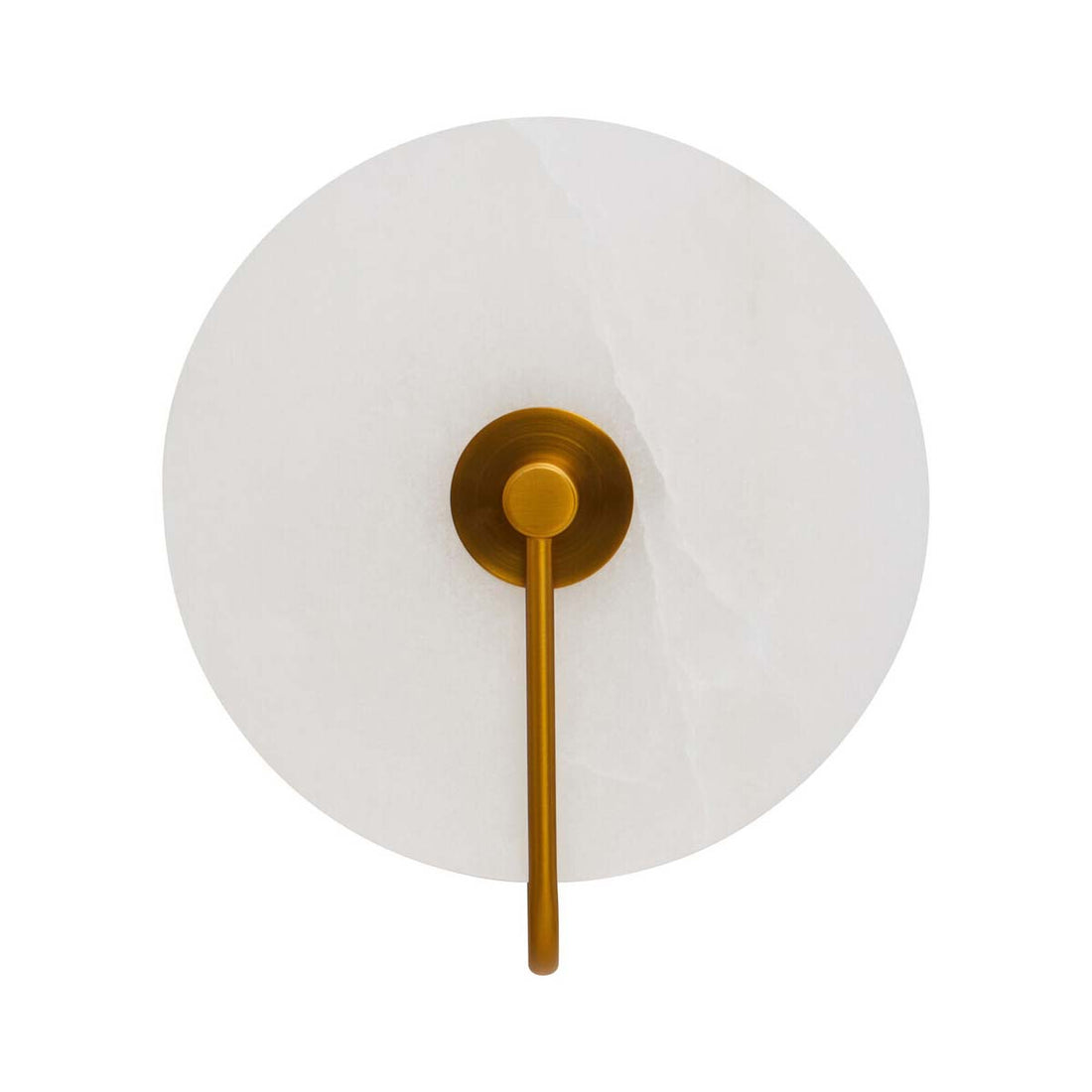 Waldorf White Marble Wall Light with Gold Accent