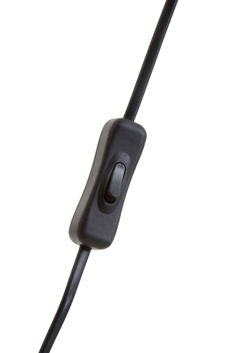 Enola Large Ribbed Smoked Glass Table Lamp