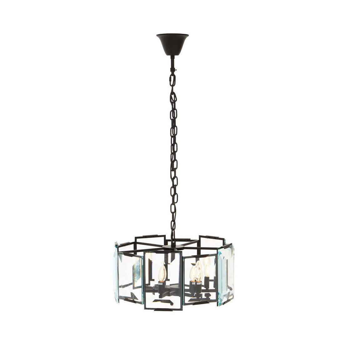 Babylon Black Six Bulb Chandelier