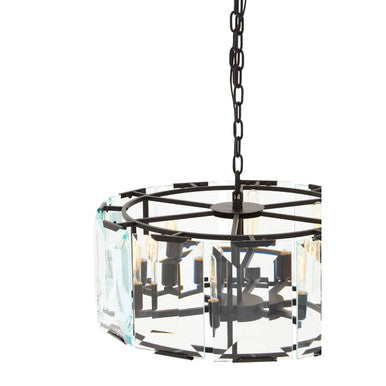 Babylon Small Black 6 Light Chandelier