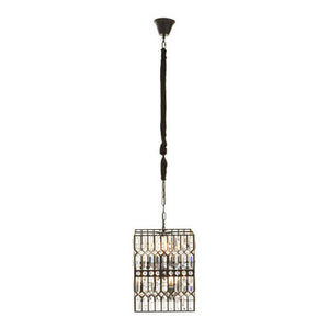 Babylon Black  Crystal 6 Light Pendant Light