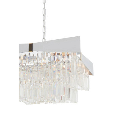 Babylon Six Bulb Chrome Chandelier - Image 3