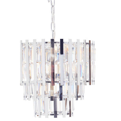 Babylon Eight Bulb Chrome Chandelier - Image 3
