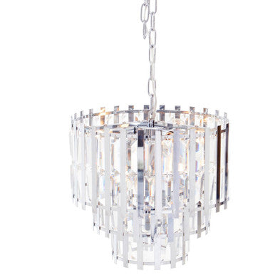 Babylon Eight Bulb Chrome Chandelier - Image 4