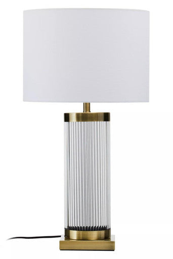 Lily White And Gold Table Lamp