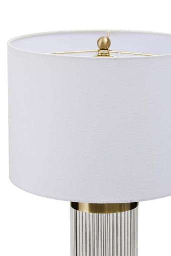Lily White And Gold Table Lamp - Image 5