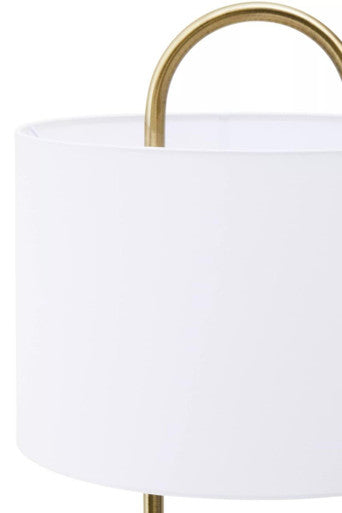 Nolan White And Gold Floor Lamp