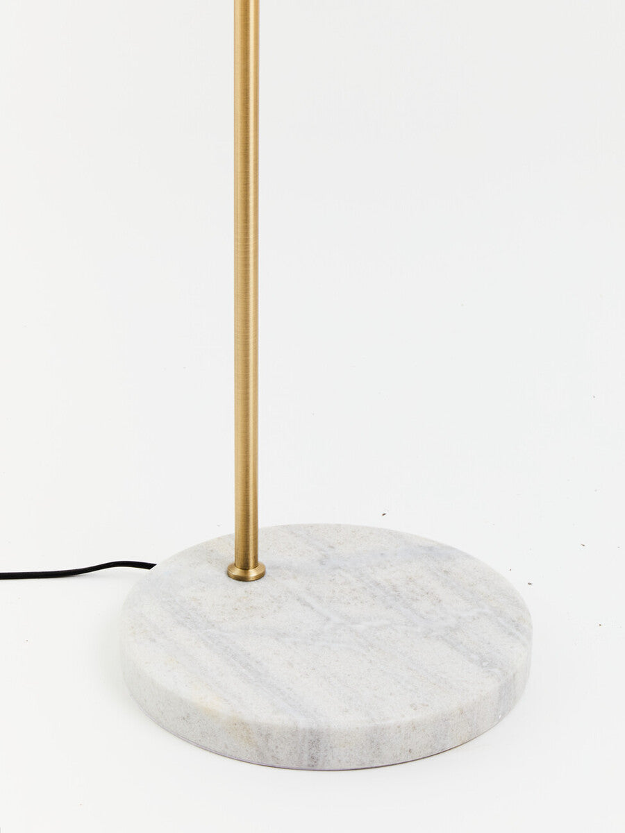 Newton White Marble and Gold Floor Lamp - Image 5