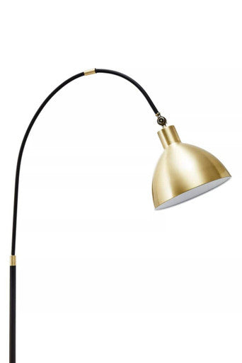 Newton Gold Finish Metal Shade Floor Lamp - Image 5