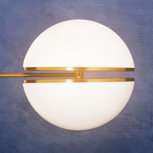 Abira Brushed Brass Ball Wall Light
