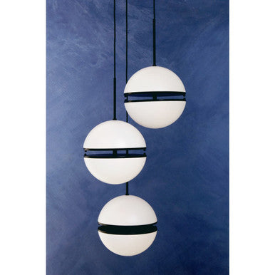 Abira Three Ball Matt Black Pendant Light - Image 4