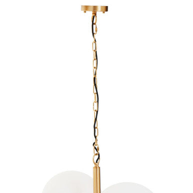 Abira Four Ball Brass Pendant Light - Image 5