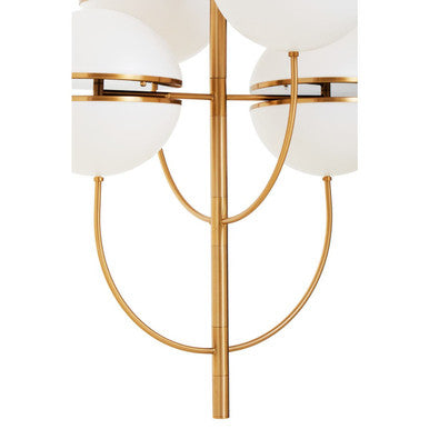 Abira Four Ball Brass Pendant Light - Image 6