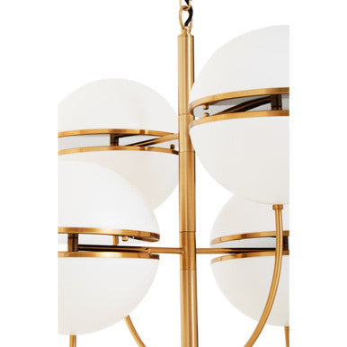 Abira Four Ball Brass Pendant Light - Image 7