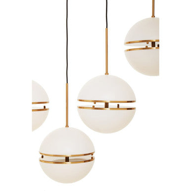 Abira Five Ball Brass Pendant Light - Image 6