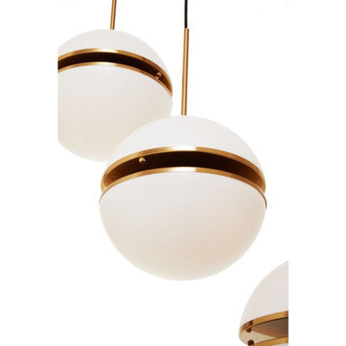 Abira Five Ball Brass Pendant Light - Image 7