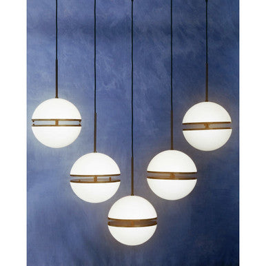 Abira Five Ball Matte Black Pendant Light