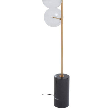 Abira Five Bulb Black Marble Base Floor Lamp - Image 4