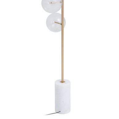 Abira Five Bulb White Marble Base Floor Lamp - Image 5