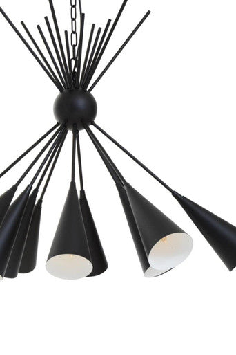 Yara Matt Black Pendant Light - Image 9