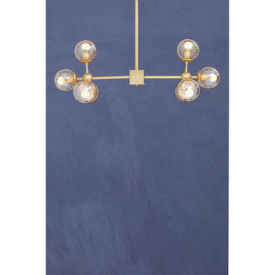 Abira Gold 8 Arm Pendant Light