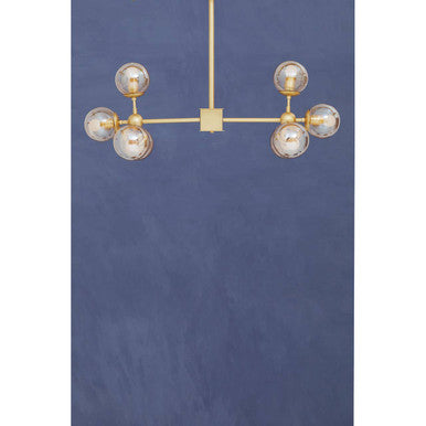 Abira Gold 8 Arm Pendant Light