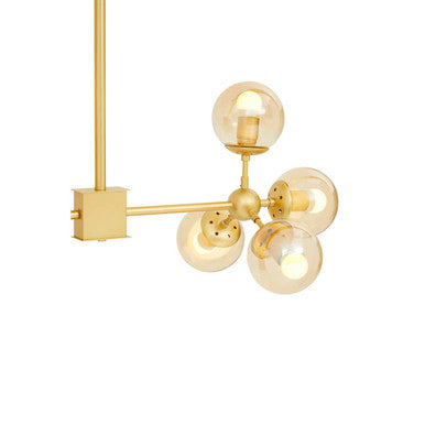Abira Gold 8 Arm Pendant Light - Image 4