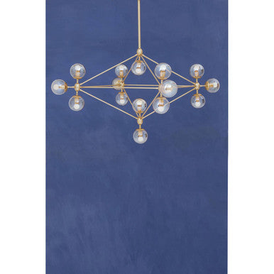 Abira Fifteen Arm Gold Finish Pendant Light