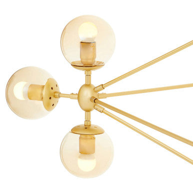 Abira Fifteen Arm Gold Finish Pendant Light